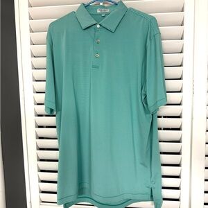 Large Peter Millar Mint and White Stripe